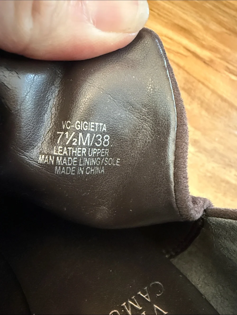 Vince Camuto Gigietta Chocolate Brown Suede Pointed Ankle Booties - Size 7.5M